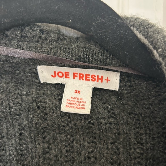Joe Fresh, Cozy Two-Tone Hooded Sweater, Sz 3XL - Picture 5 of 9